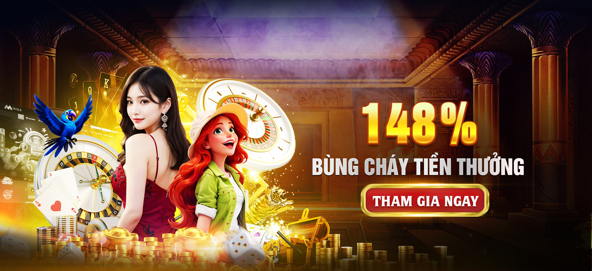 Hình ảnh quảng cáo của 52win hiển thị nền tảng và các lợi ích