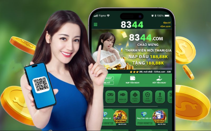 Hình ảnh quảng cáo của 52win hiển thị nền tảng và các lợi ích