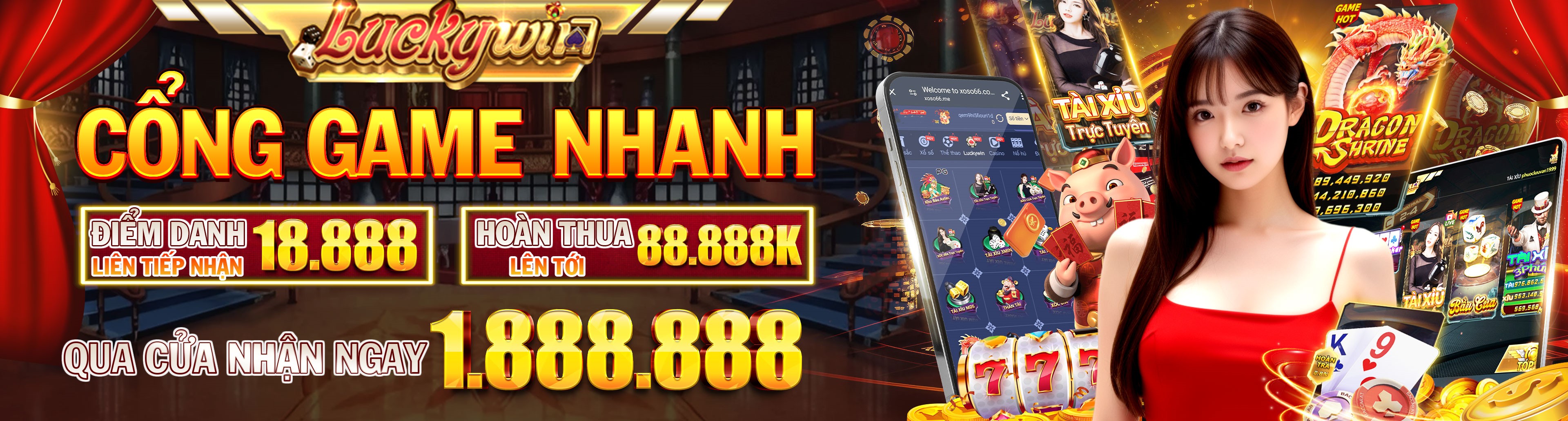 Hình ảnh quảng cáo của 52win hiển thị nền tảng và các lợi ích